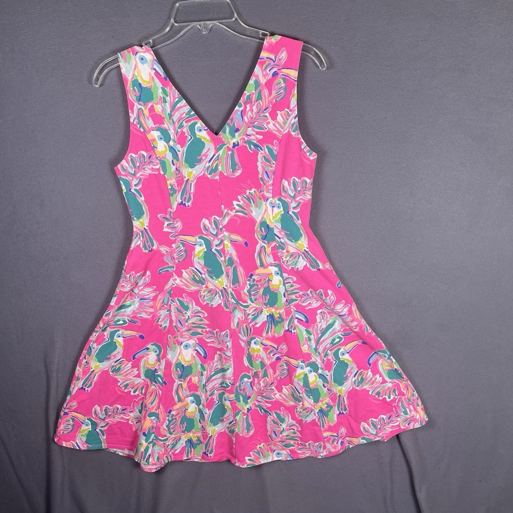 Lilly‎ Pulitzer Pink Toucan Dress, Womens Small